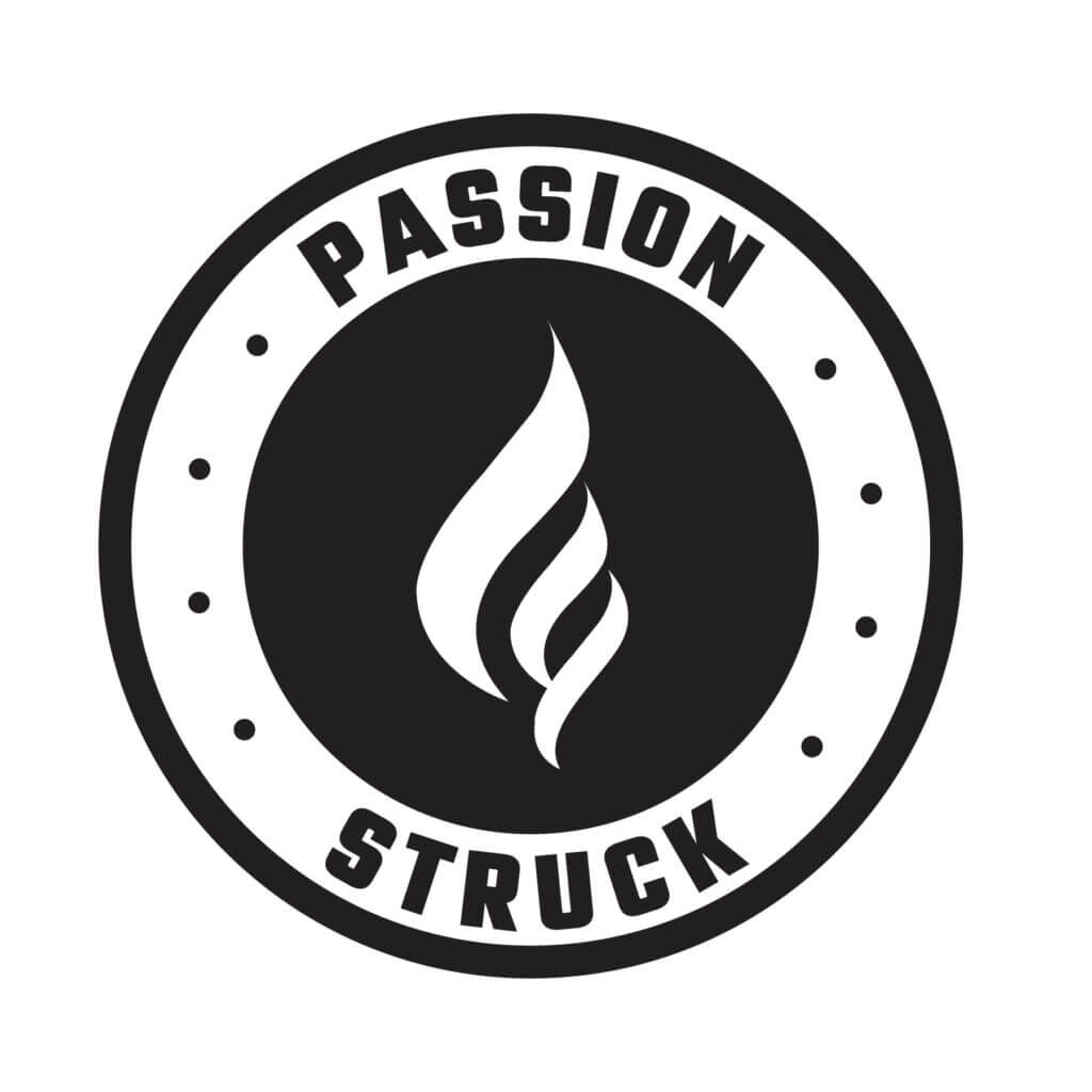 Black Circle Passion Struck Logo
