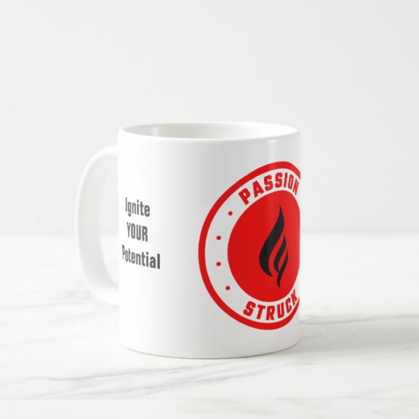 Passion Struck Branded Coffee Cup