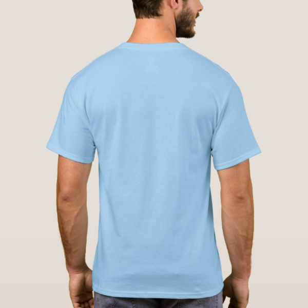 back of back of Passion Struck Branded T-Shirt Light Blue