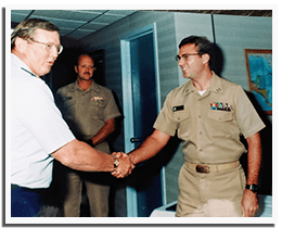 LT John R. Miles and VADM John E. Shkor Who taught him the importance of living intentionally