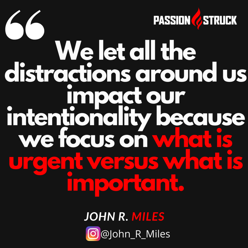 Quote by John R. Miles on transition points and intentionality