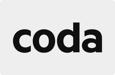 Logo for Coda sponsor of the passion struck podcast