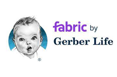 Fabric by Gerber Life logo for passion struck advertisements
