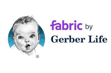 Fabric by Gerber Life logo for passion struck advertisements