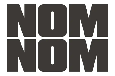 Nom Nom logo for the Passion Struck podcast advertisers. 