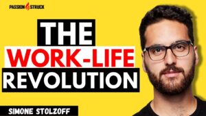 Youtube Thumbnail featuring Simone Stolzoff for The Passion Struck podcast