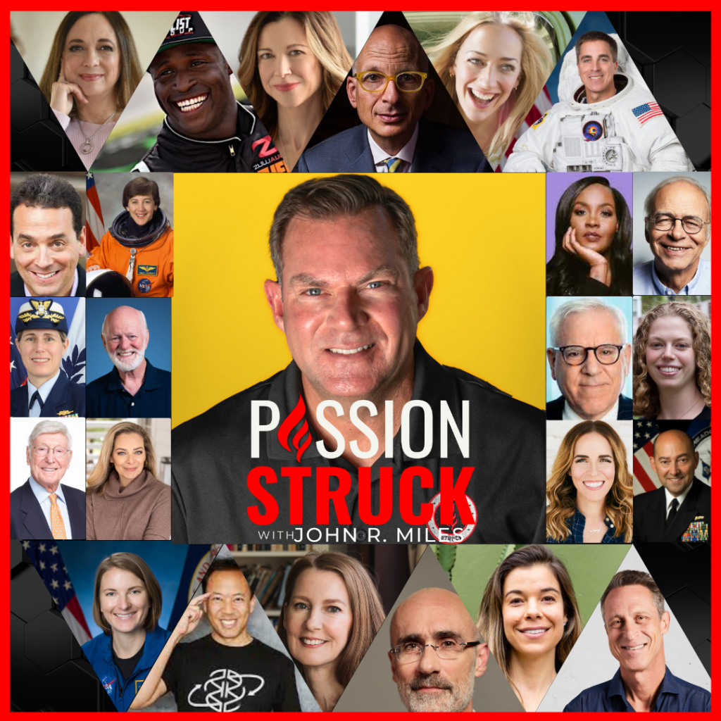 Passion Struck Podcast Cover with guests including Jim Kwik, Arthur Brooks, Dan Pink, Susan Cain, Rachel Hollis