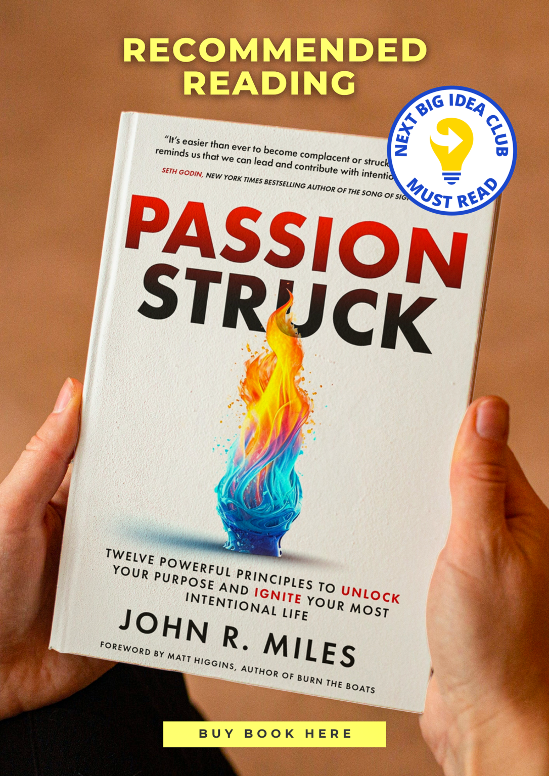 Passion Struck recommended reading with the next big idea club badge