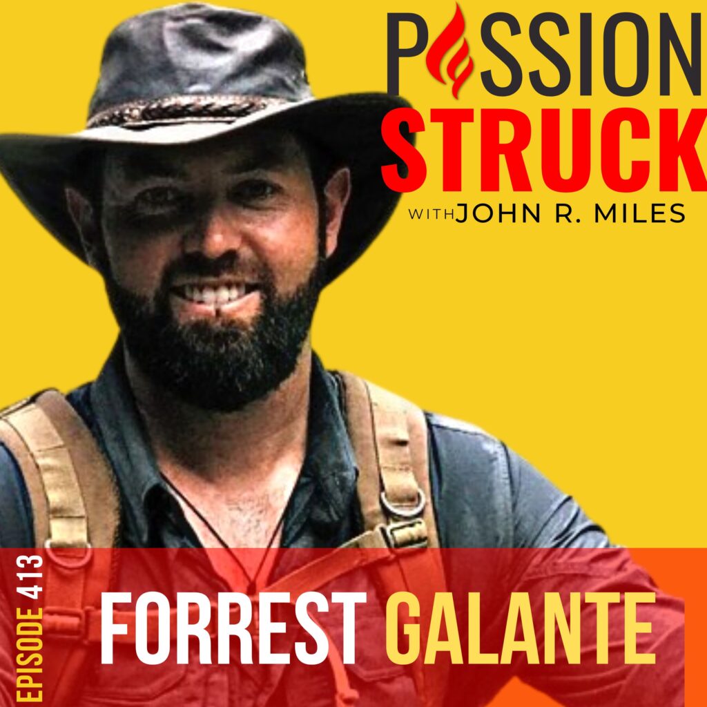 Passion Struck album cover with Forrest Galante 413-1 on Exploring the Edge of Extinction