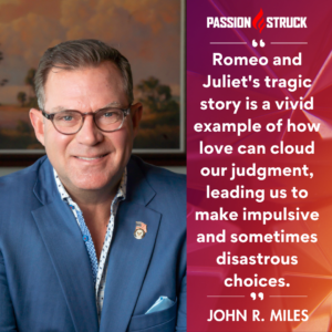 Thought-provoking quote said by John R. Miles during the Passion Struck Podcast Momentum Friday Episode 'Taming Irrationality: 6 Proven Ways to Make Better Choices'