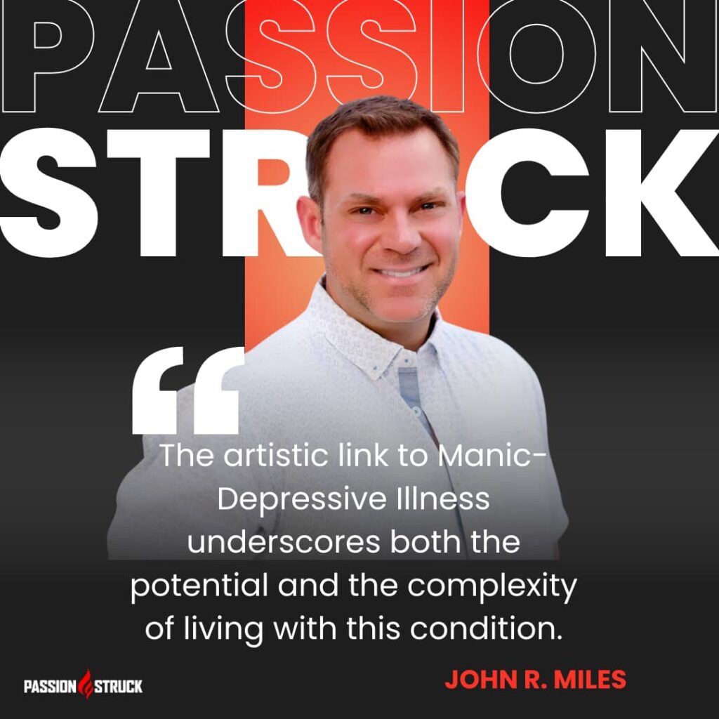 Thought-Porvoking quote said by John R. Miles during the Passion Struck Podcast episode 531 Andy Dunn On How to Turn a Lost Mind into Purpose