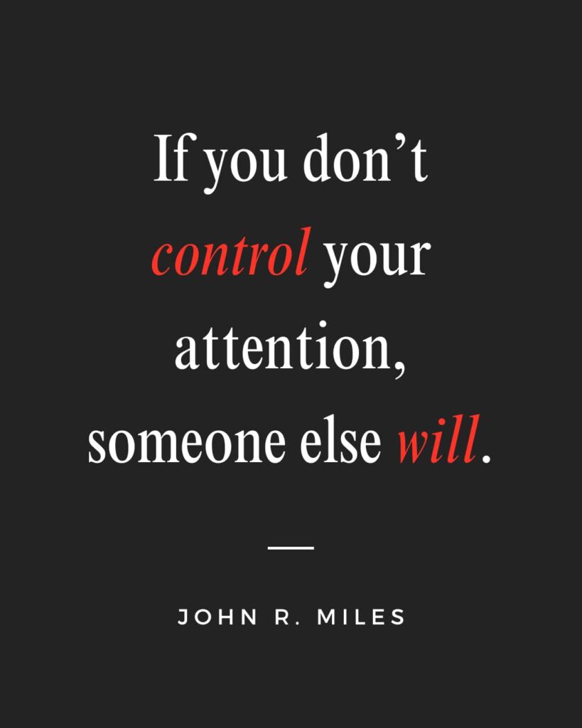 Motivational quote said by John R. Miles for the Passion Struck Podcast Momentum Friday episode 567 on How to Win the Fight for Your Soul and Why It Matters