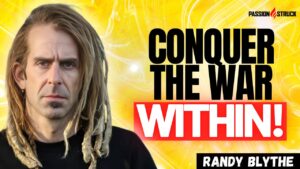 Youtube thumbnail of Lamb of God's Randy Blythe for the Passion Struck Podcast with John R. Miles episode 574 on How to Make Peace with Your Inner Battles