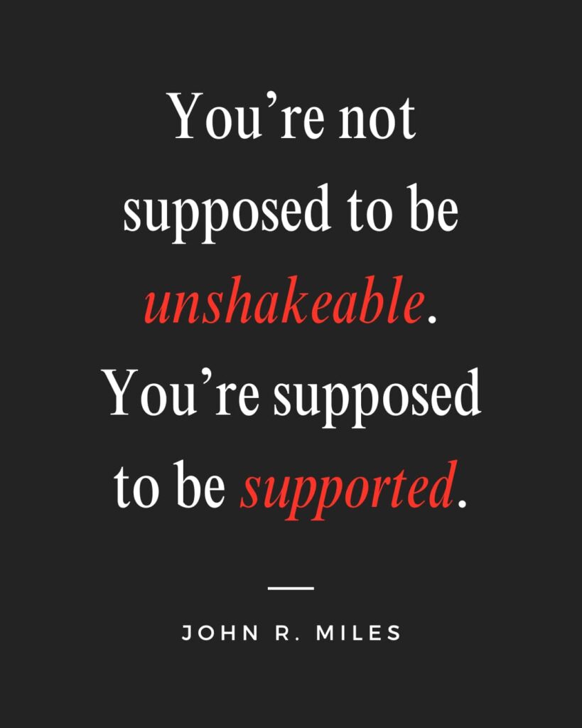 Inspirational quote said by John R. Miles for the Passion Struck Podcast Momentum Friday episode 606 on Why Mental Health Is the Root of a Meaningful Life