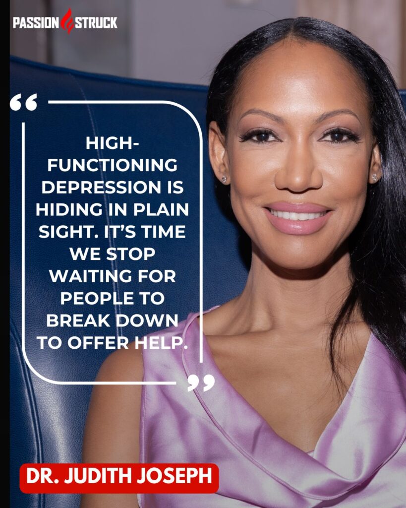Quote Card Dr. Judith Joseph on High-functioning depression