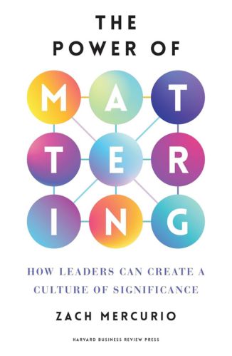 The Power of Mattering by Zach Mercurio for Passion Struck recommended books
