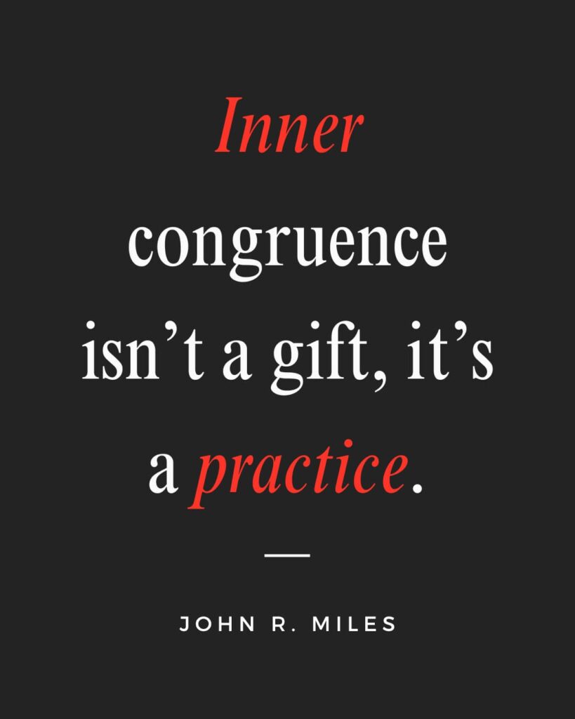 Motivational quote said by John R. Miles during the Passion Struck Podcast Momentum Friday episode 621 on How Mastering Inner Awareness Improves Your Presence