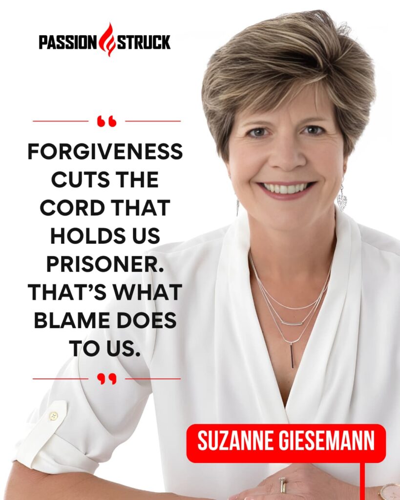 Inspirational quote said by Suzanne Giesemann for the Passion Struck Podcast with John R. Miles episode 622 on How to Live the Awakened Way